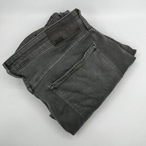 PAIGE Jeans Mens 34 Slim Straight Gray Good Made in USA Soft Stretch Denim